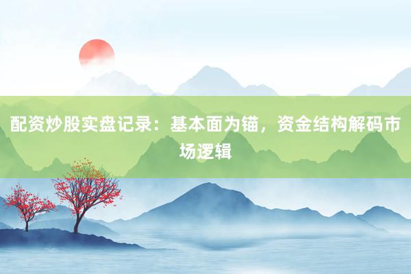 配资炒股实盘记录：基本面为锚，资金结构解码市场逻辑