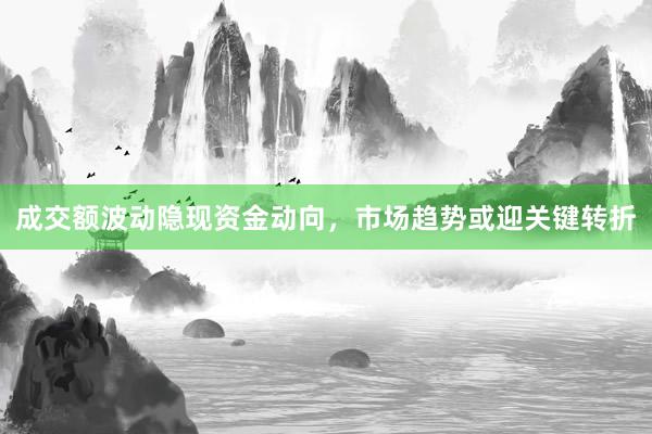 成交额波动隐现资金动向，市场趋势或迎关键转折