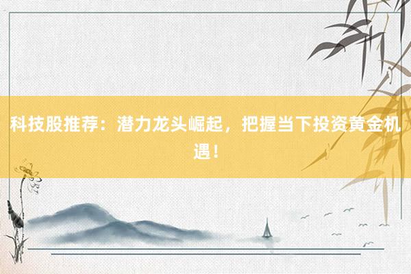 科技股推荐：潜力龙头崛起，把握当下投资黄金机遇！